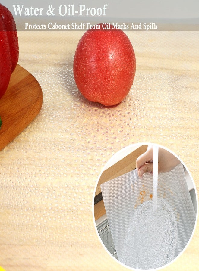 MBSRITY Shelf Liner for Kitchen Cabinets 20 Inch Wide X 20 Ft Non Adhesive Cabinet Drawer Liners Non Slip Waterproof Strong Grip Clear Closet Pantry Shelf Liner Cupboard Refrigerator Bathroom Drawer Mat - Image 4